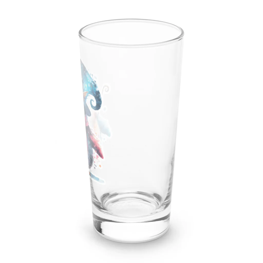 CYBER ARTのペンギンのぎん Long Sized Water Glass :right