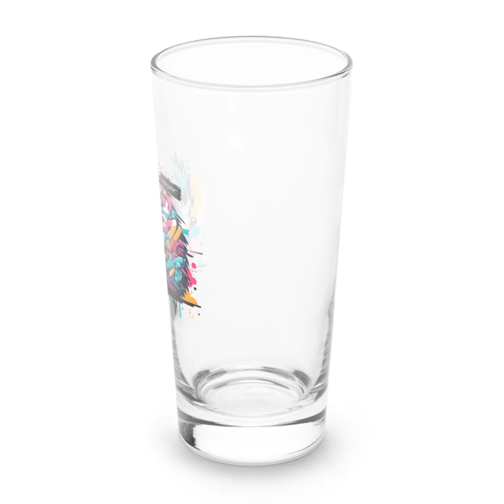 no name...のグラフティ Hedgehog Long Sized Water Glass :right