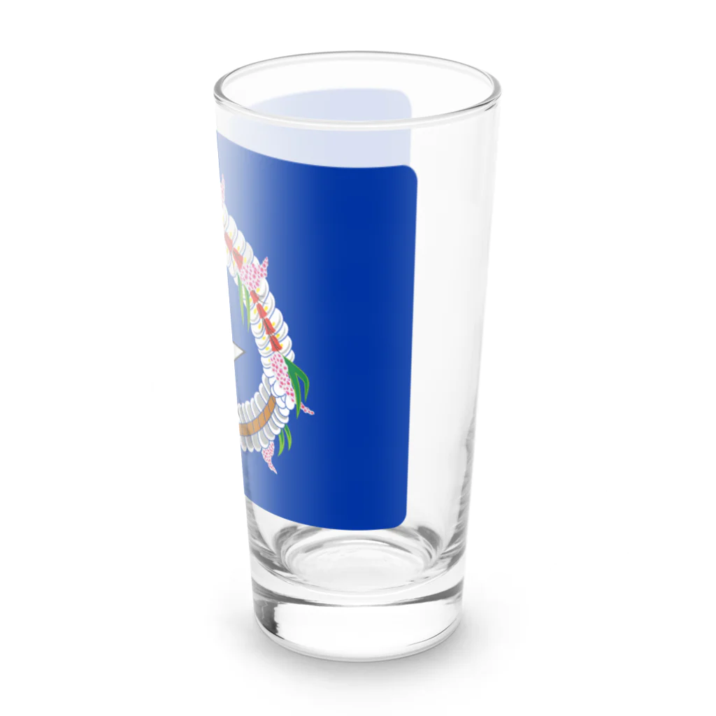 お絵かき屋さんの北マリアナ諸島の旗 Long Sized Water Glass :right