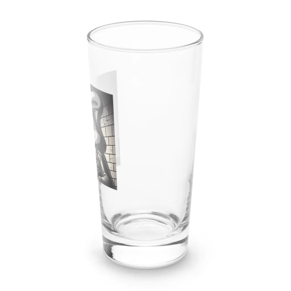 Kawaii屋さんのヤサグレた都会ウサギ Long Sized Water Glass :right