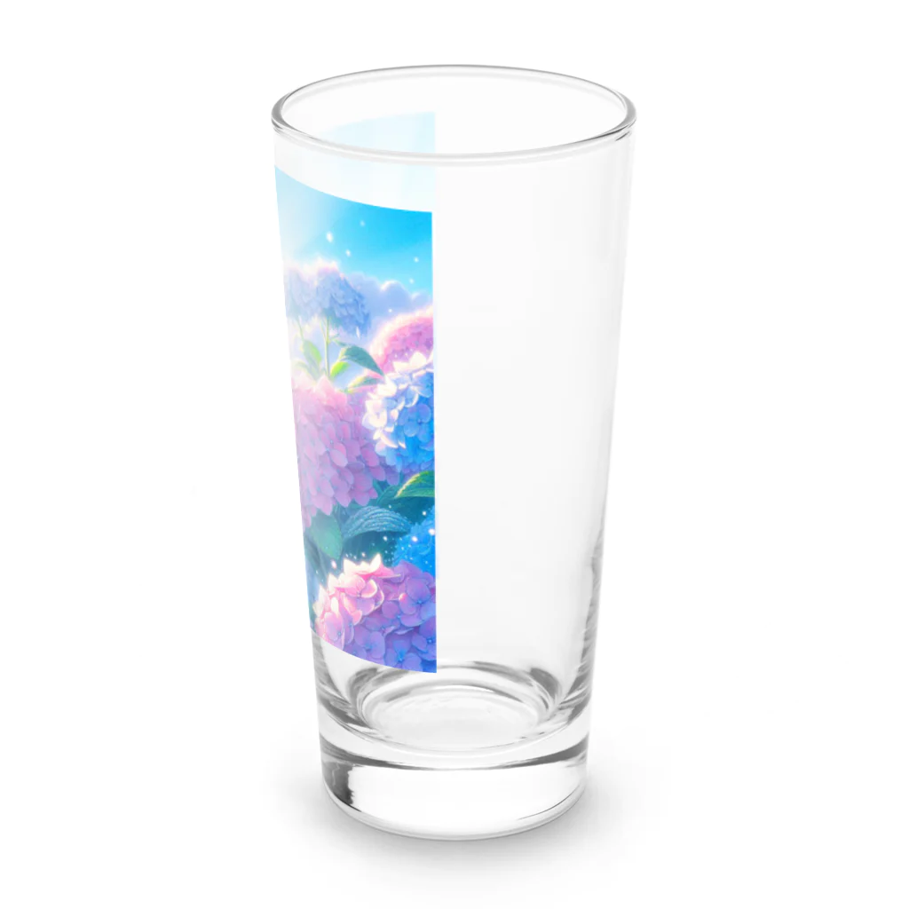 huwari-hanaakariの朝日に輝く紫陽花 Long Sized Water Glass :right