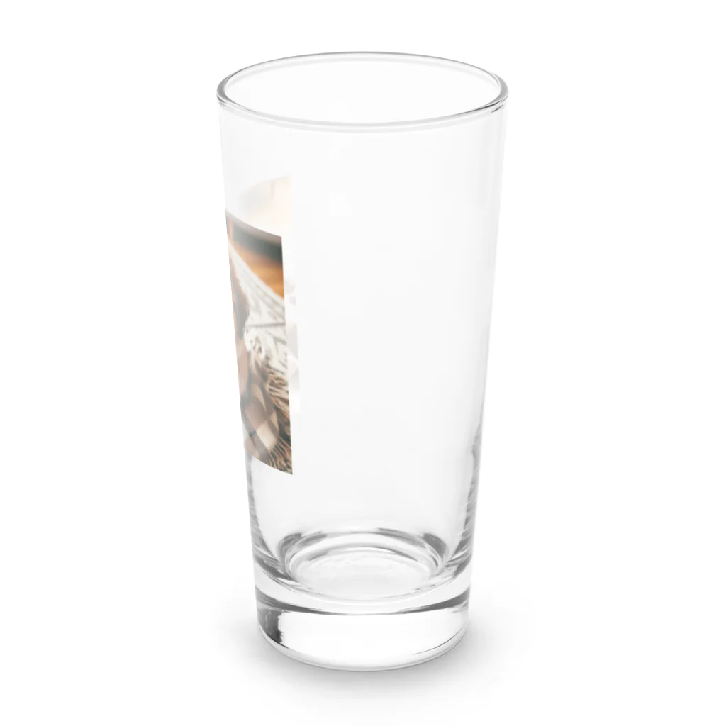 幸せいっぱいちびちゃんのふわふわ可愛いわんちゃん Long Sized Water Glass :right