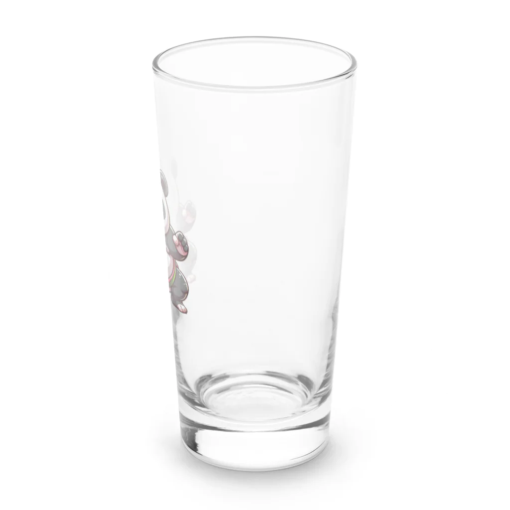 アニマルホビーズの相撲パンダ Long Sized Water Glass :right