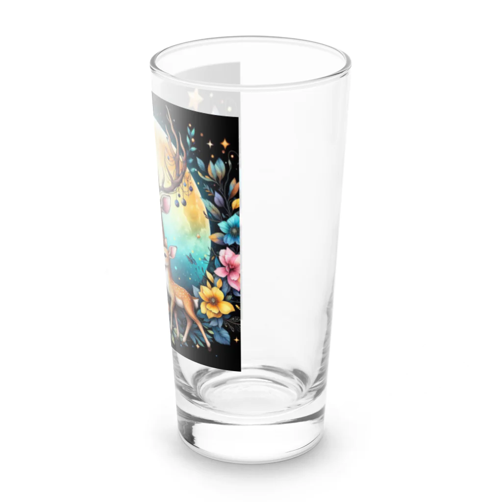 momoart8888の満月の花🦌🌝 Long Sized Water Glass :right