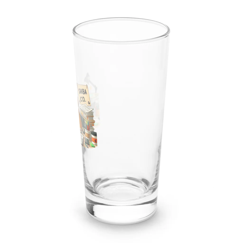 三十三犬堂のシバらくは忙しい柴犬 Long Sized Water Glass :right