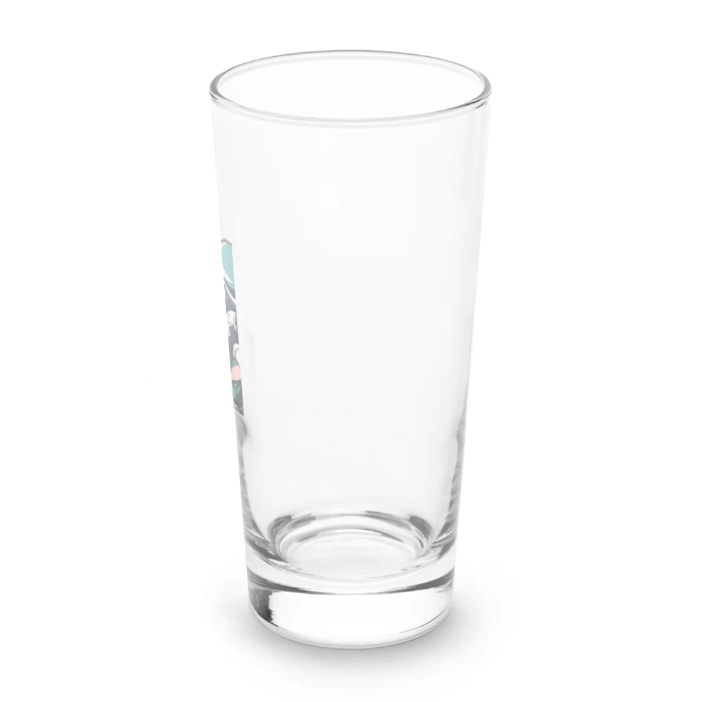 angry  maidのワニとメイド Long Sized Water Glass :right