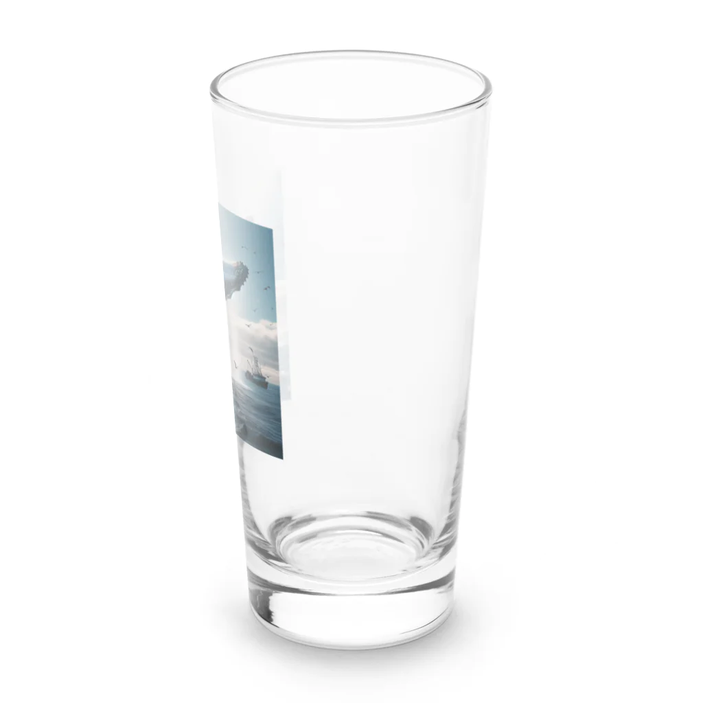 Toro Rosso Shopのジャンプする鯨 2 Long Sized Water Glass :right