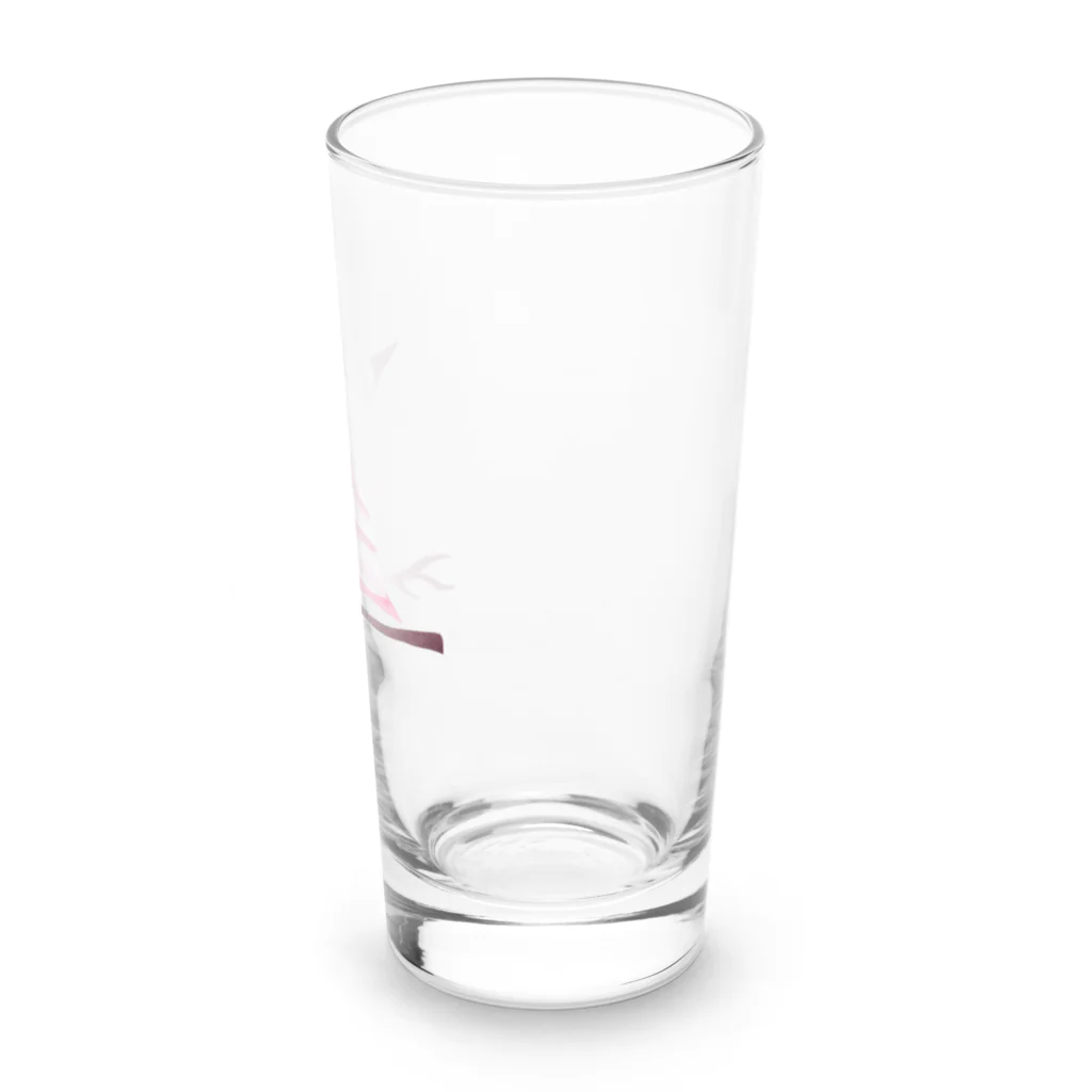 mikankanのピンクの小鳥ちゃん Long Sized Water Glass :right