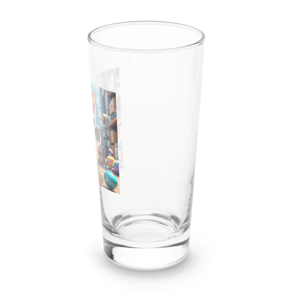 KikimimiネコのKikimimiネコ（走る） Long Sized Water Glass :right