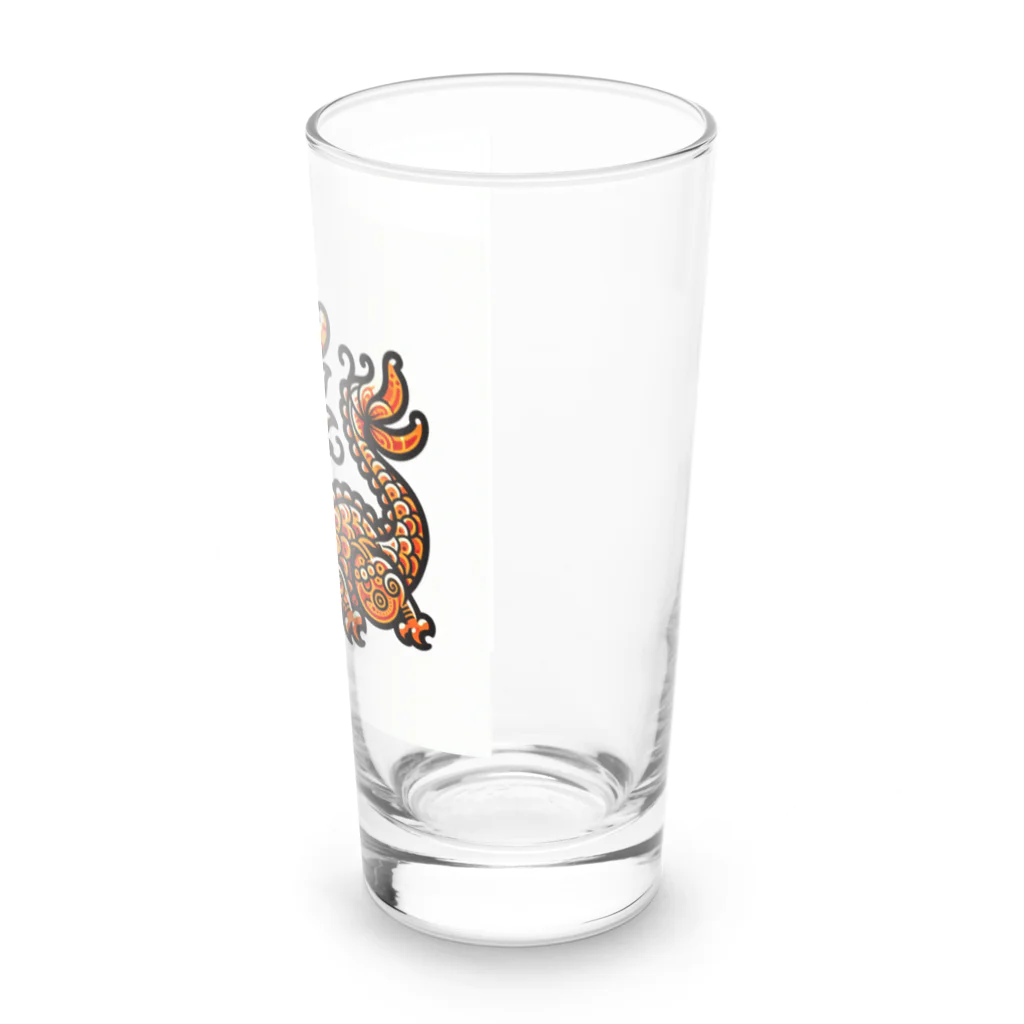 carl-carlのオレンジドラゴン Long Sized Water Glass :right