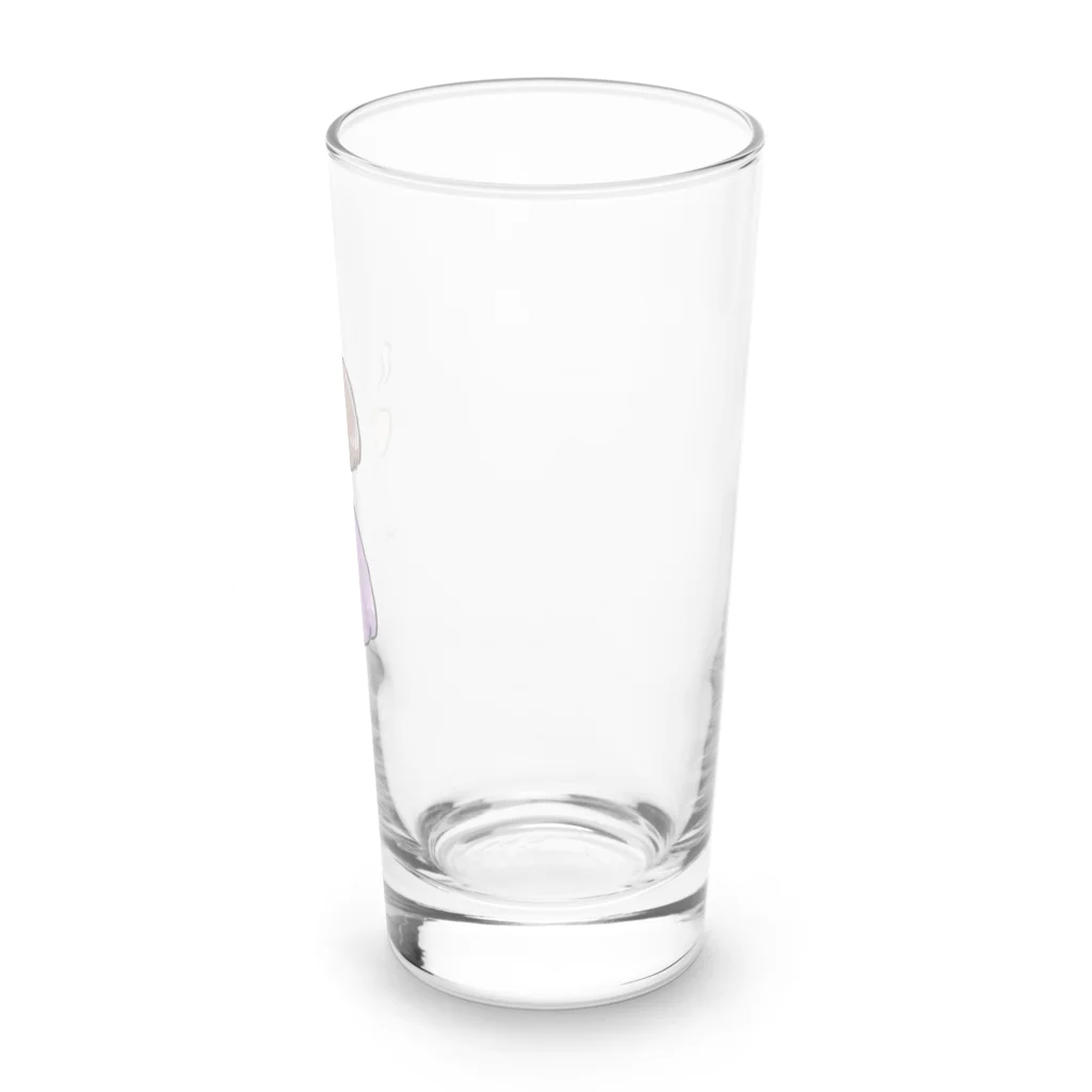 Sakikoのほっとひと息つく女の子　紫芋 Long Sized Water Glass :right