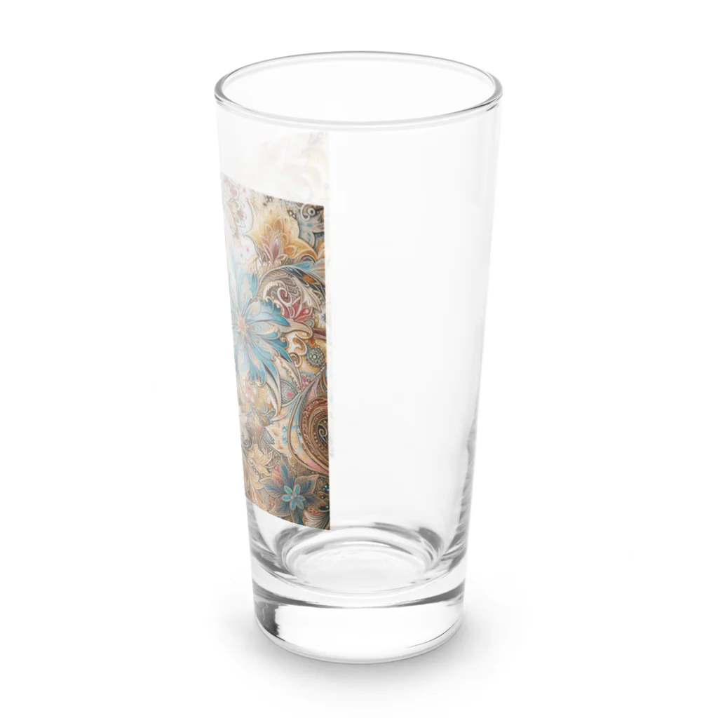 使いやすいデザインがいいね！のお花のバティック柄 Long Sized Water Glass :right