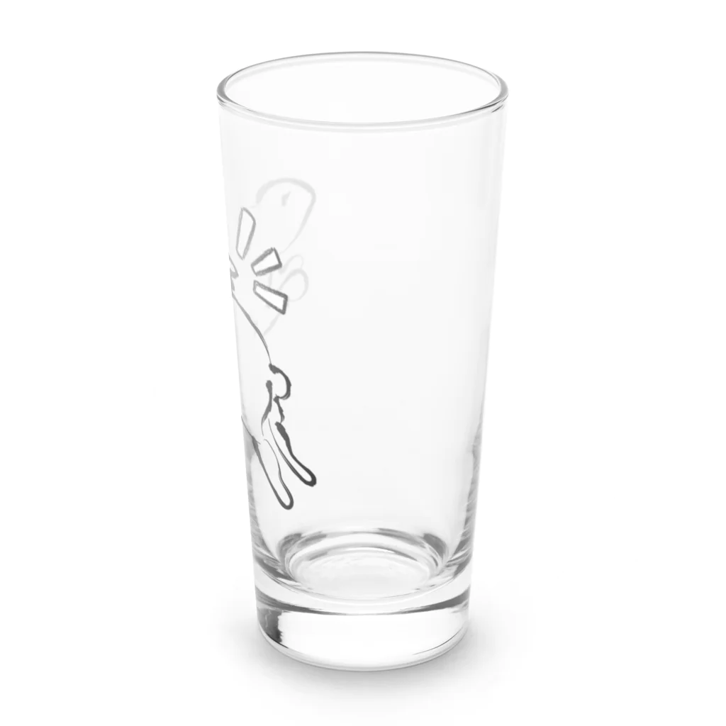 はる_社務所のうさぎ　和風 Long Sized Water Glass :right