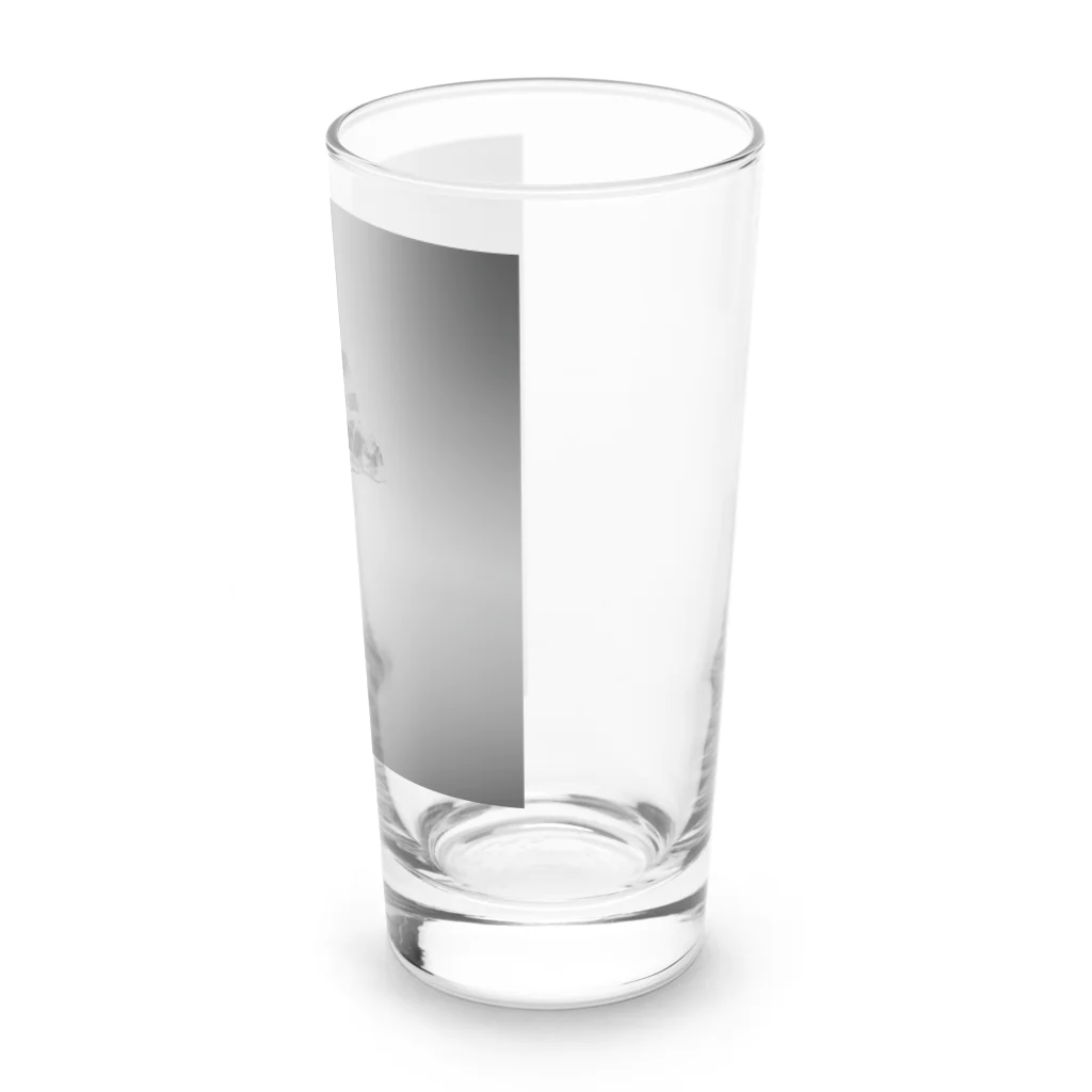 million-mindの朝靄の湖畔に浮かぶ木 Long Sized Water Glass :right