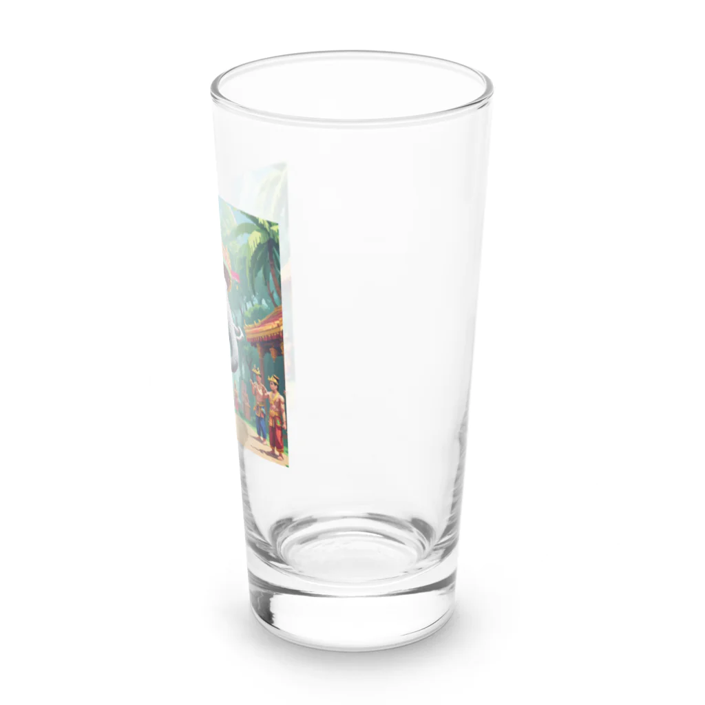 South East Asia culture shopの【東南アジアのカルチャーシリーズ】タイの象さん Long Sized Water Glass :right