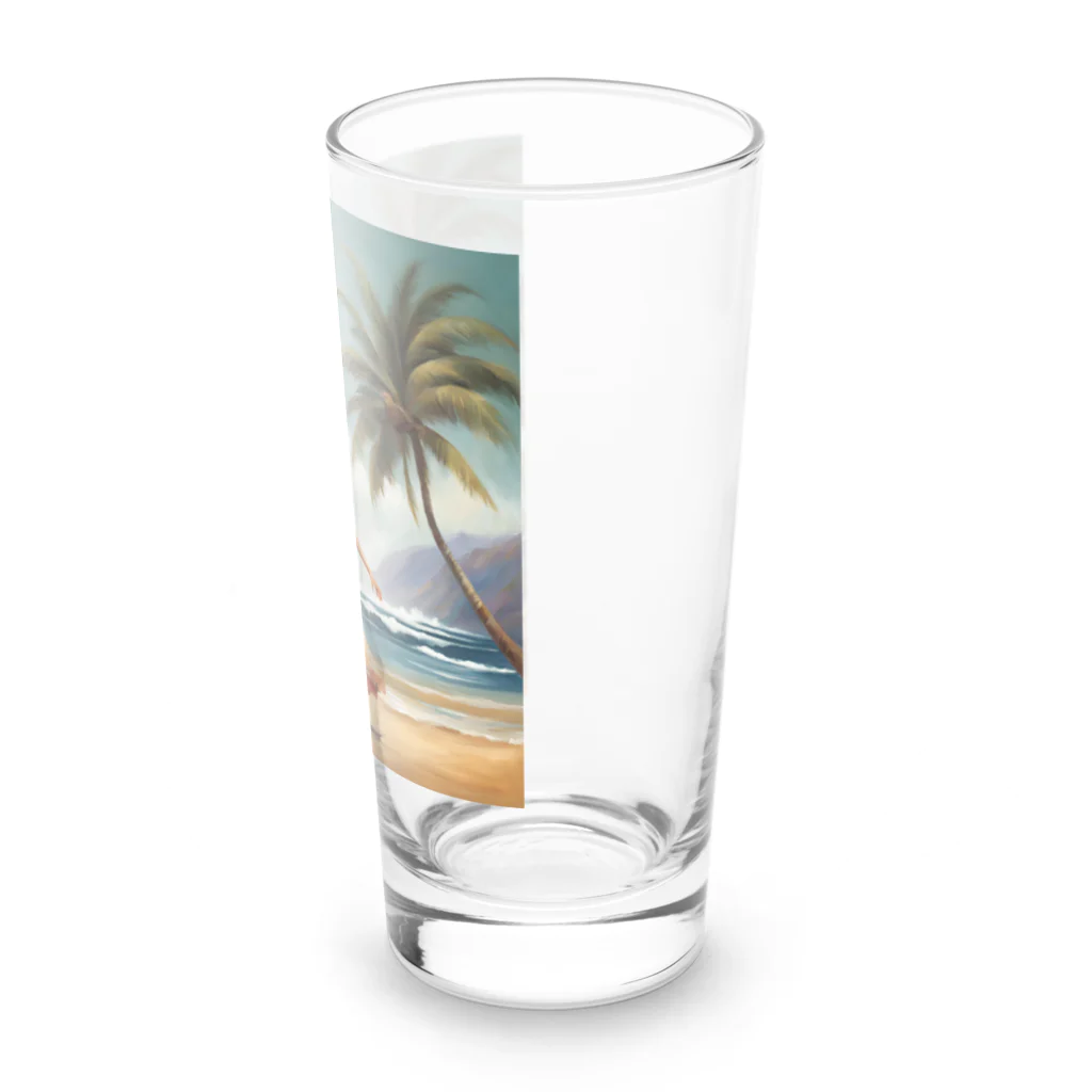 sunflowerのHawaii フラガールちゃん♡ Long Sized Water Glass :right