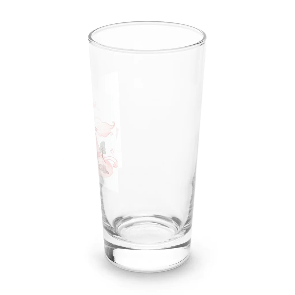 さちキャン(p)@さちcam(p)の山頂でキャンプ　テント　ふわふわピンク Long Sized Water Glass :right