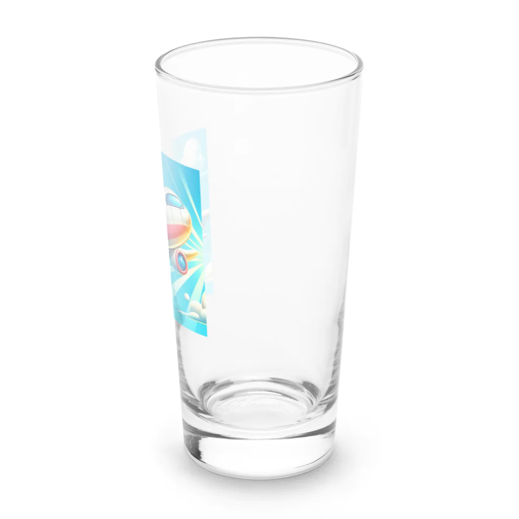 yohiti193の空飛ぶ飛行機のイラスト Long Sized Water Glass :right