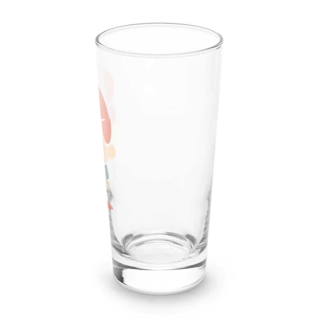 Poooompadoooourのおむずかりボーイ(線なし/カラー・赤) Long Sized Water Glass :right