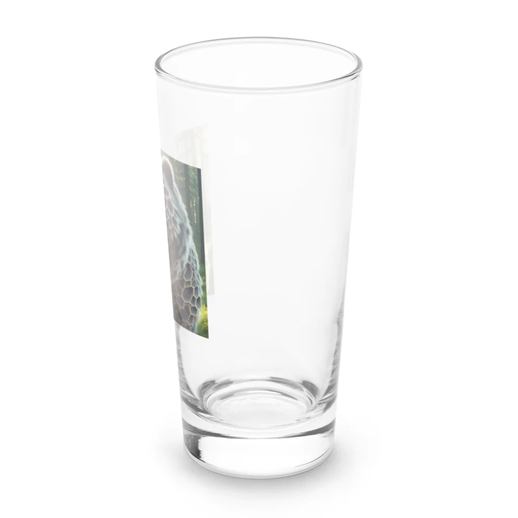 たくみのグッズ販売の蜂を飼っているなクマ Long Sized Water Glass :right