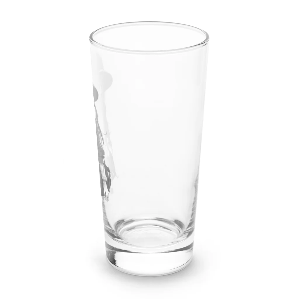 モノクロ美少女の悲しみ美少女モノクロ Long Sized Water Glass :right