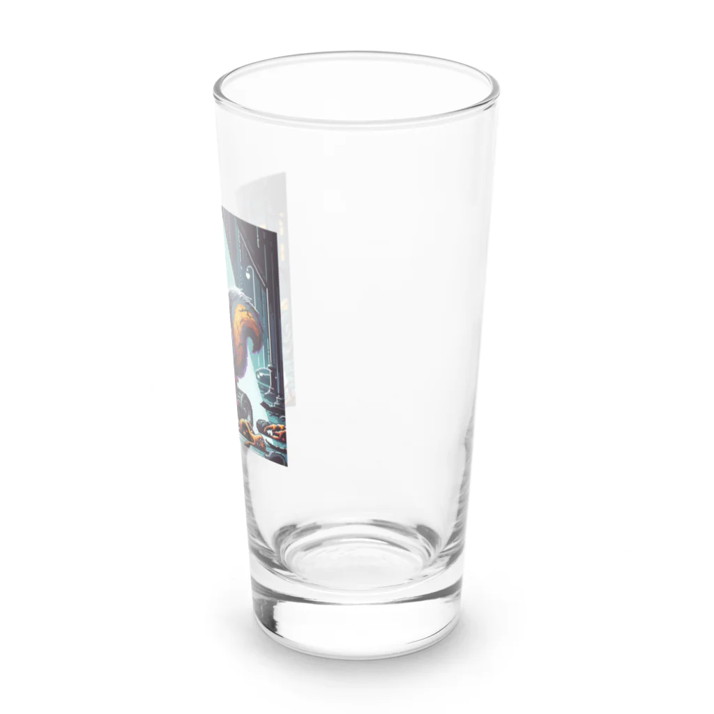 funny-itemsの深夜のドライブ、リスゾンビ君 Long Sized Water Glass :right