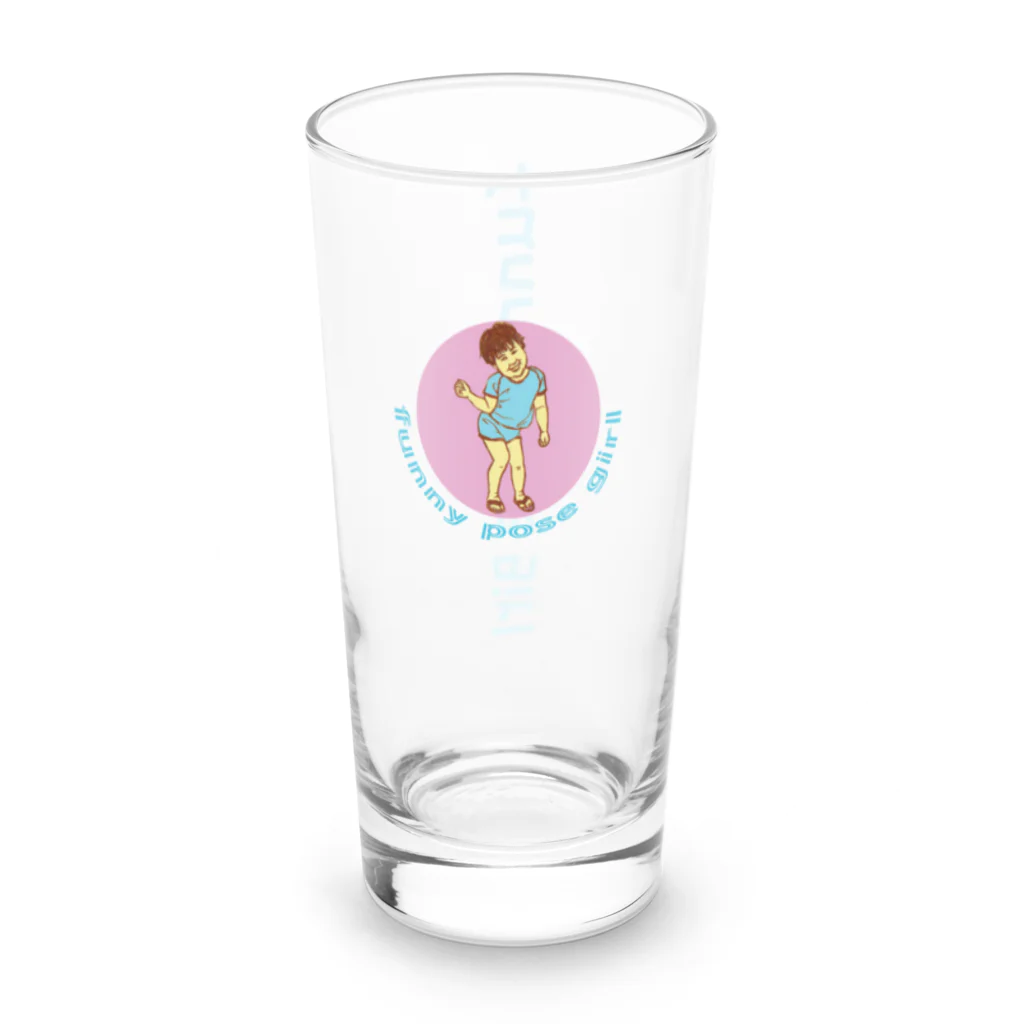 Y-C-PRINT-S-SHOPのポージング・ガール２・ロンググラス Long Sized Water Glass :right