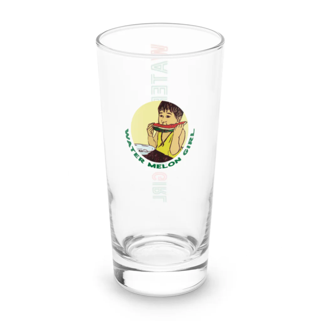 Y-C-PRINT-S-SHOPのスイカ・ガール・ロンググラス Long Sized Water Glass :right