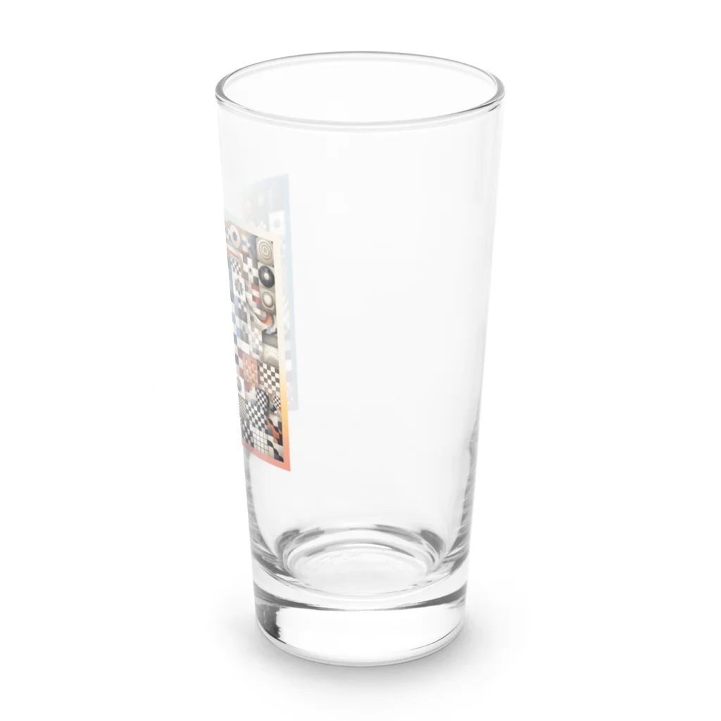 Yuki-ingの多様なチェック柄 Long Sized Water Glass :right