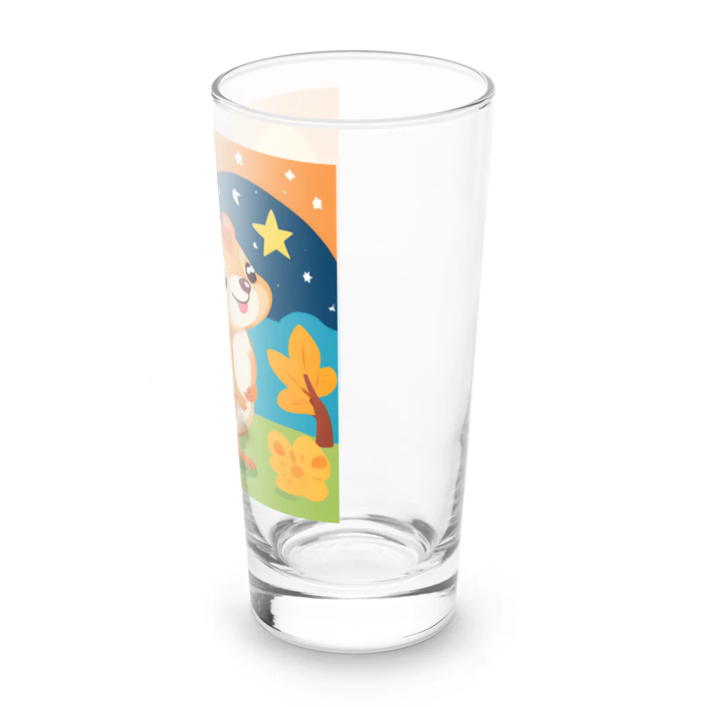 りすのリスのおでかけ Long Sized Water Glass :right