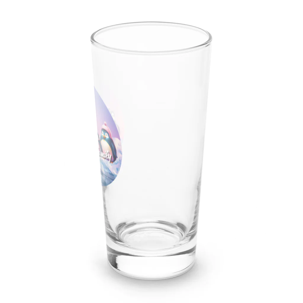 ふわふわファミリーのPenguin Family② Long Sized Water Glass :right