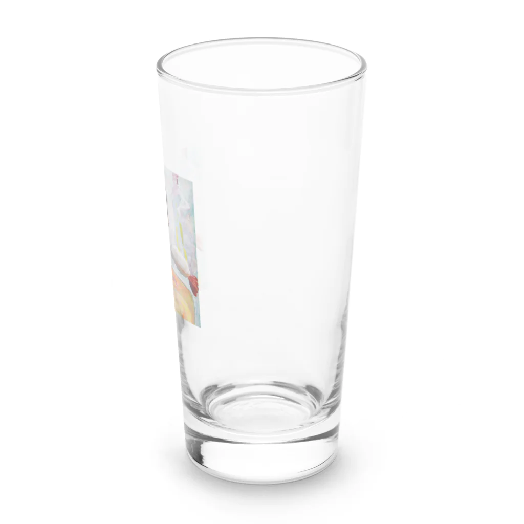 根本敬小売店（SUZURI店）のデヴィッド・ボウイと寿司 Long Sized Water Glass :right