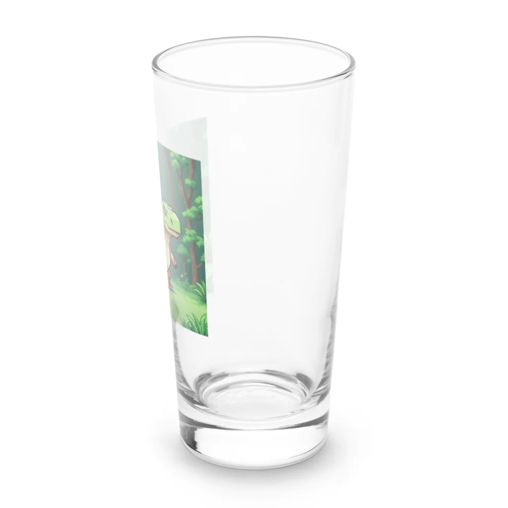 OTIRUBUTUBUTUのいきわかれ恐竜 Long Sized Water Glass :right