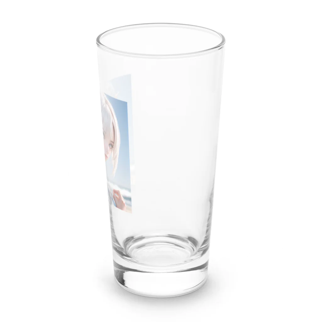 スカ次郎ショップの白髪和服美女シリーズ0001 Long Sized Water Glass :right