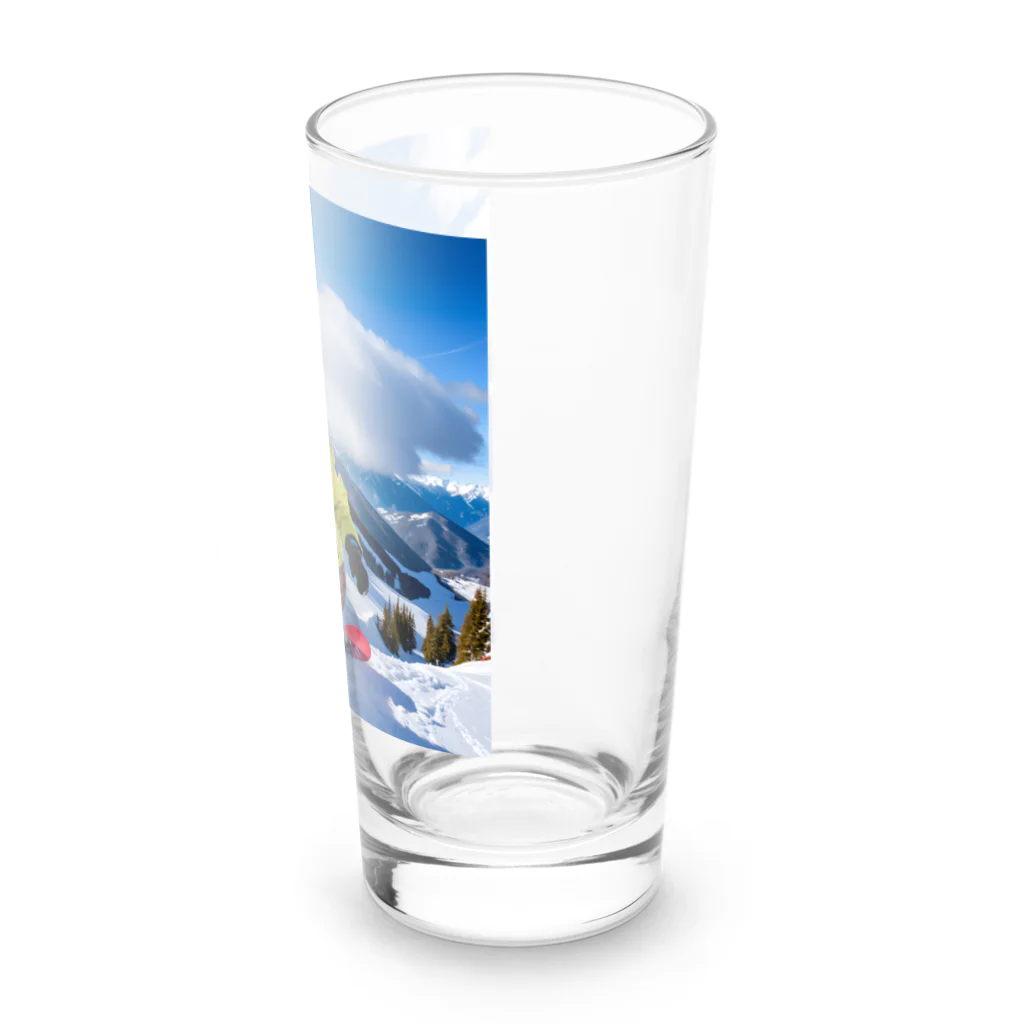 ikasumikoboのスノボ猫 Long Sized Water Glass :right