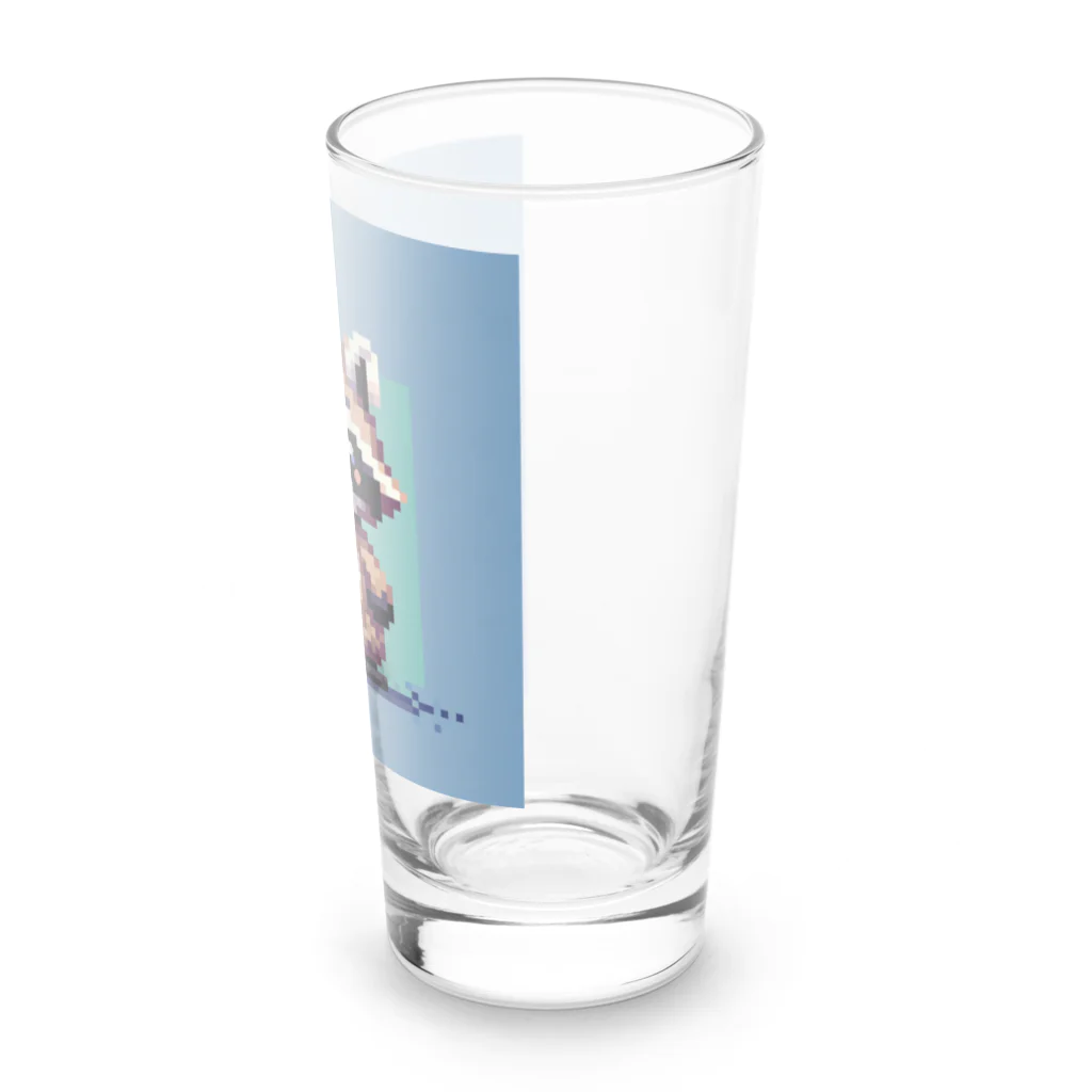 himajinseijin01のドット絵アライグマちゃんTシャツサイズ Long Sized Water Glass :right