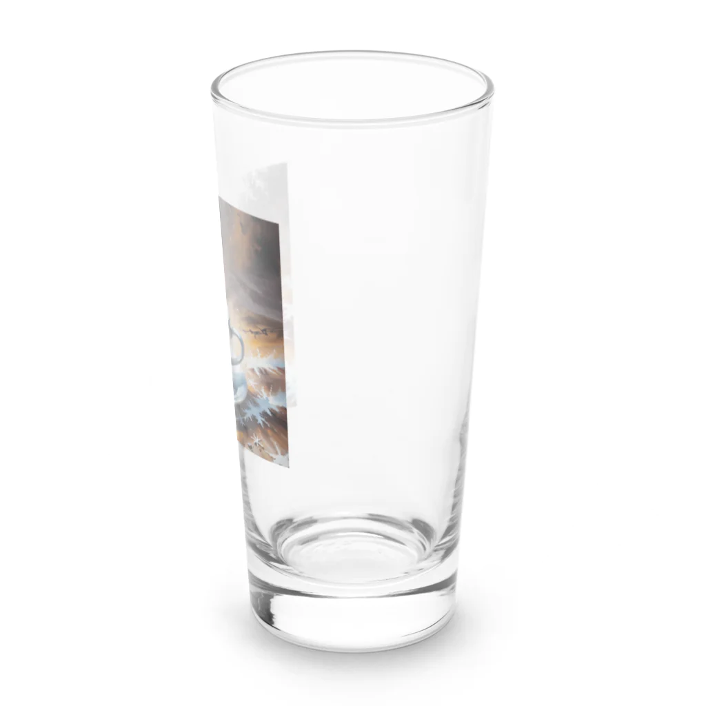 OTIRUBUTUBUTUのつめたい？あったかい？コーヒー Long Sized Water Glass :right