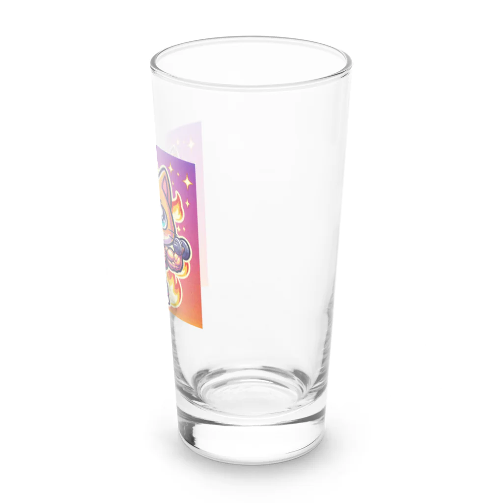 pikapikaの情熱ネコマッチョ Long Sized Water Glass :right