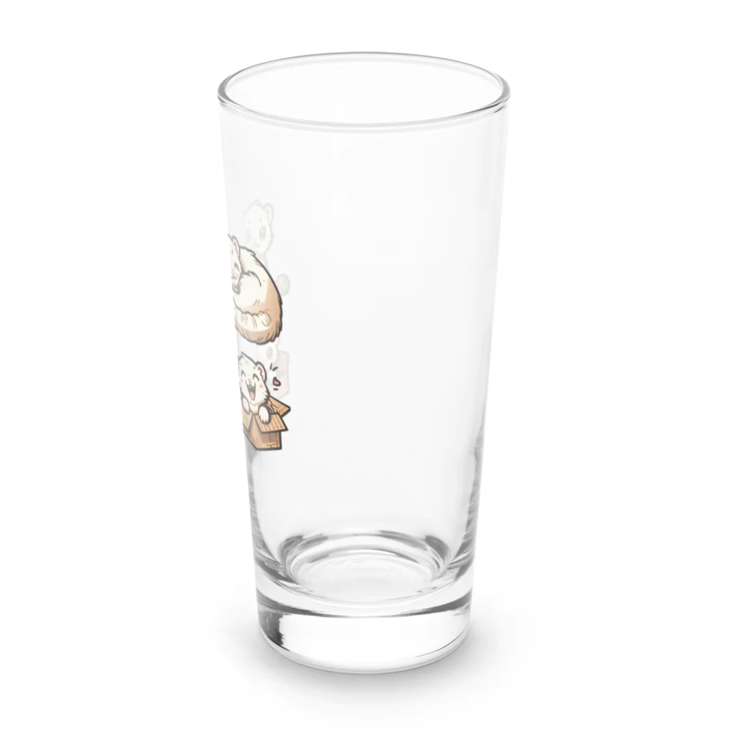 trypsin8080のかわいいフェレットおはよう！！ Long Sized Water Glass :right