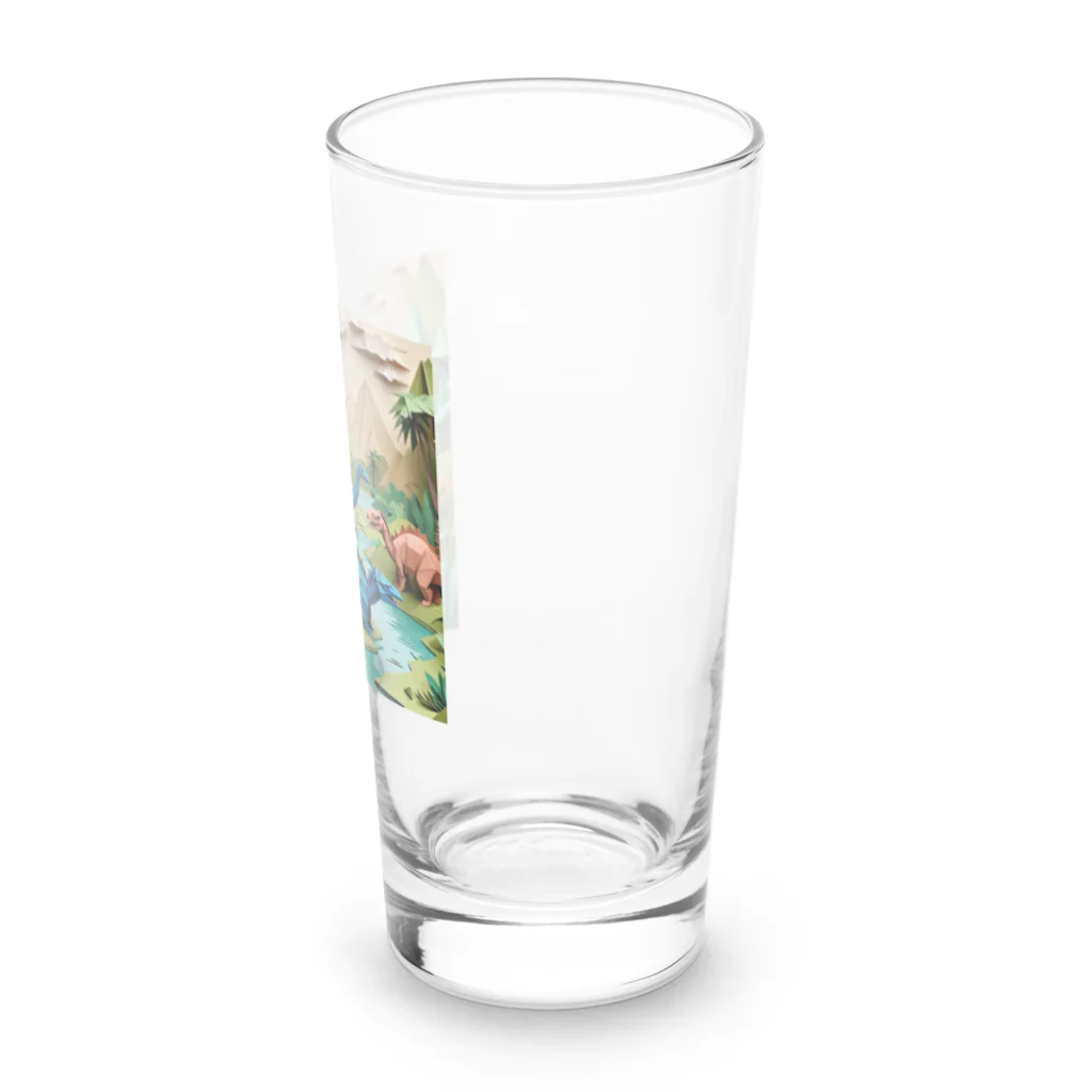 OTIRUBUTUBUTUの折り紙でザウルス Long Sized Water Glass :right