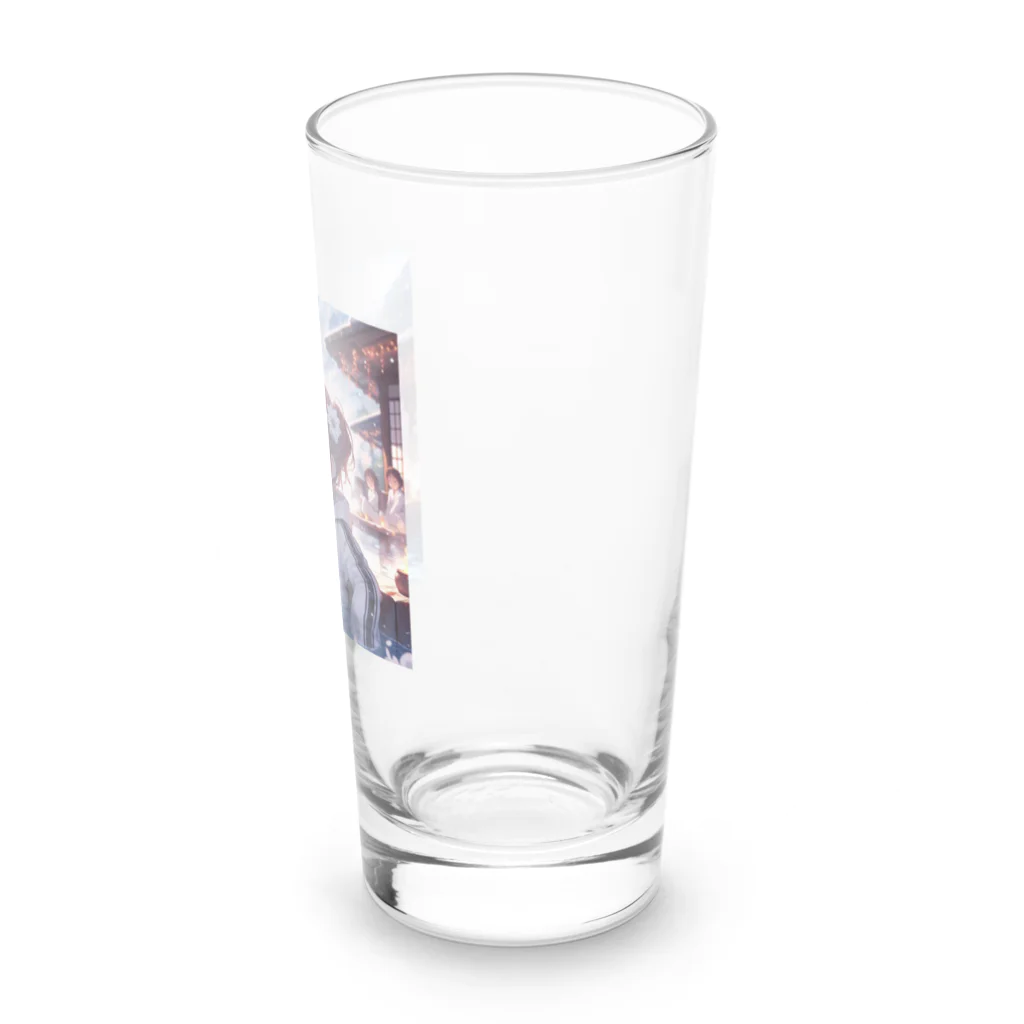 SWQAの温泉楽しむ女子 Long Sized Water Glass :right