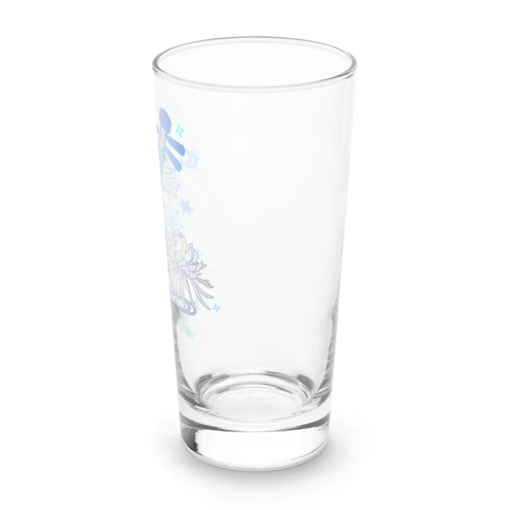 綾錦工房 りこりすの三味線 -雪月花-【月下美人】 Long Sized Water Glass :right