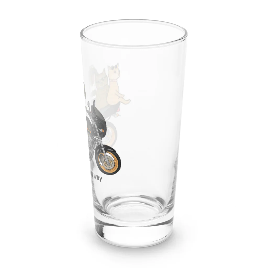 DOUCEのわんにゃんずバイカー2 Long Sized Water Glass :right