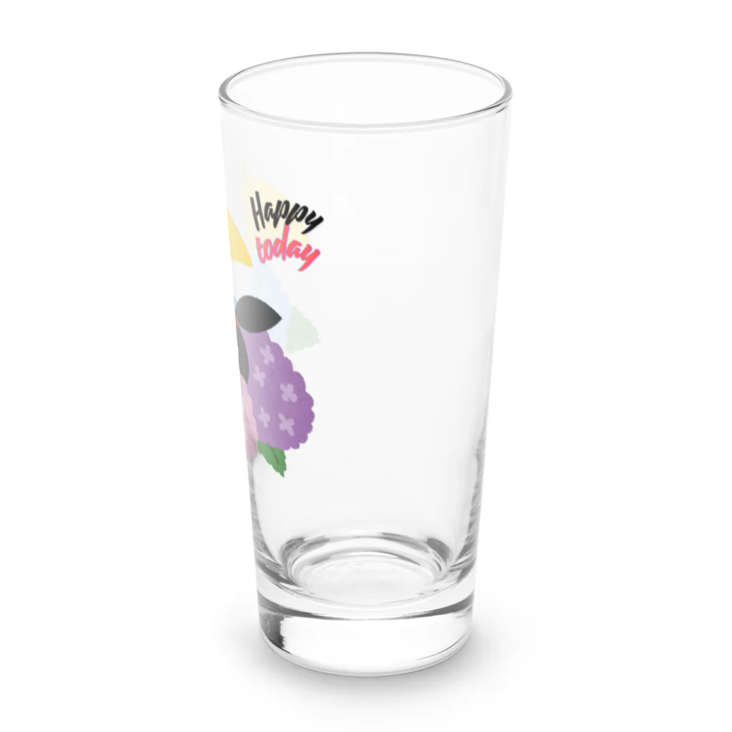 るんるんshopのあじさい Long Sized Water Glass :right