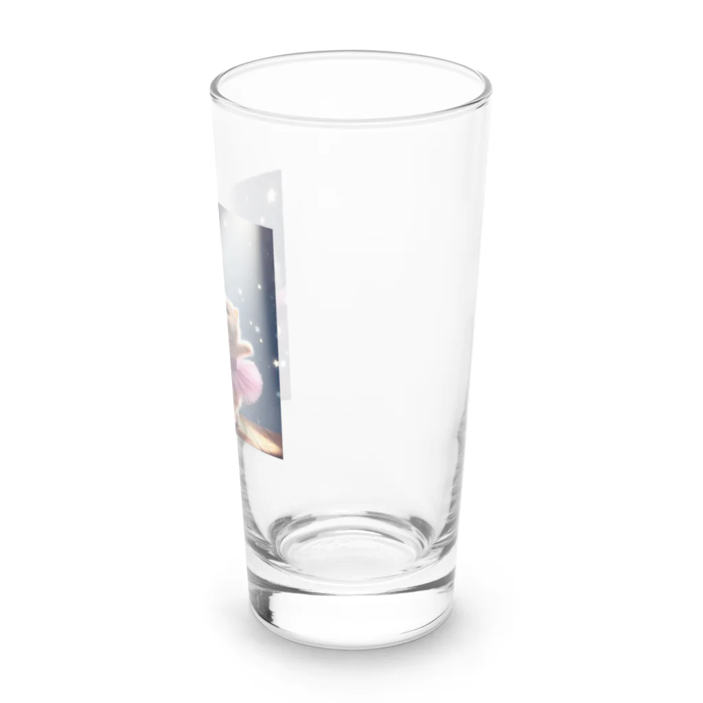 とてもすてきマートの猫バ(パープル) Long Sized Water Glass :right