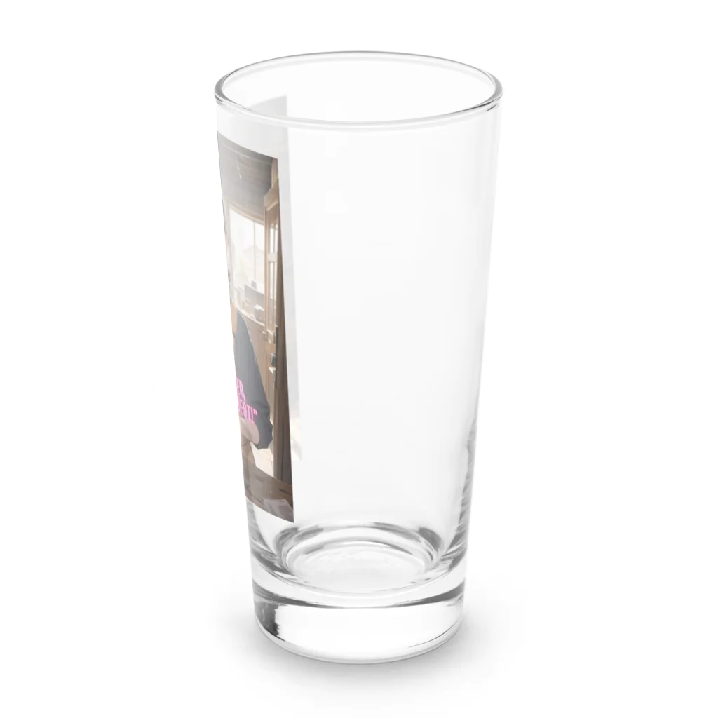 TSK11の"I'm a beginner, but I'll do my best!" Long Sized Water Glass :right