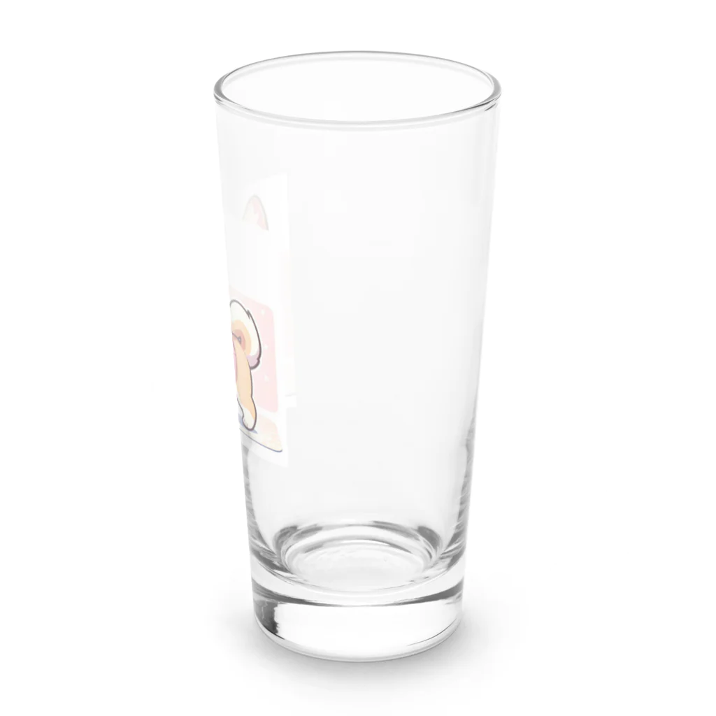 柴犬LOVEのキュートな柴犬キャラクターのマスコット Long Sized Water Glass :right