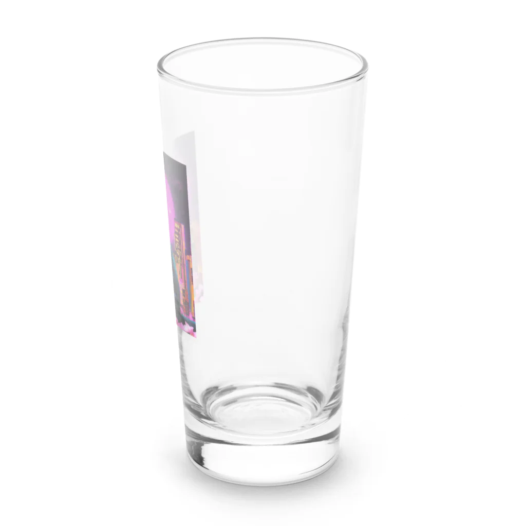 cute in cool shopのフィクション猫 Long Sized Water Glass :right