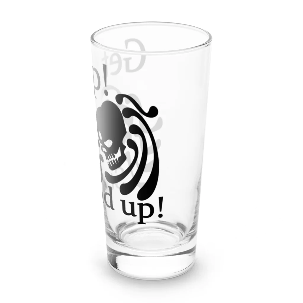 『NG （Niche・Gate）』ニッチゲート-- IN SUZURIのGet Up! Stand Up!(黒) Long Sized Water Glass :right