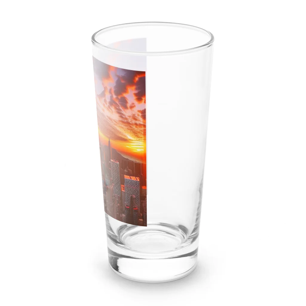 Rパンダ屋の「都会風景」グッズ Long Sized Water Glass :right